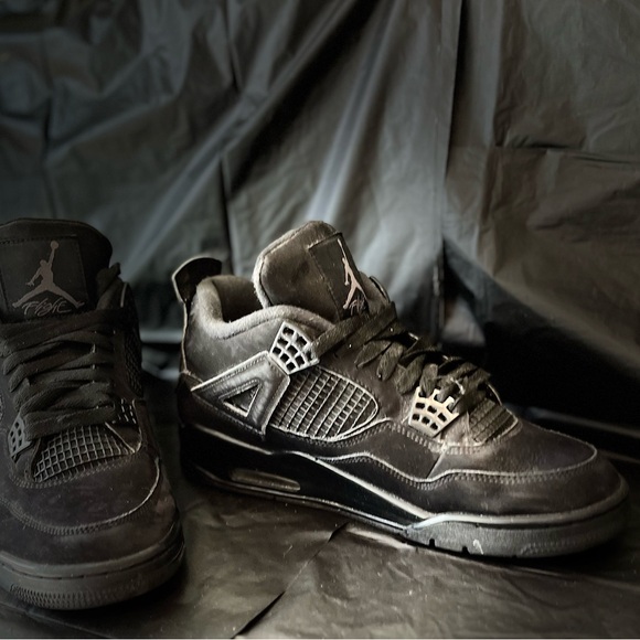 Jordan 4 black cats size 10 - Picture 4 of 11